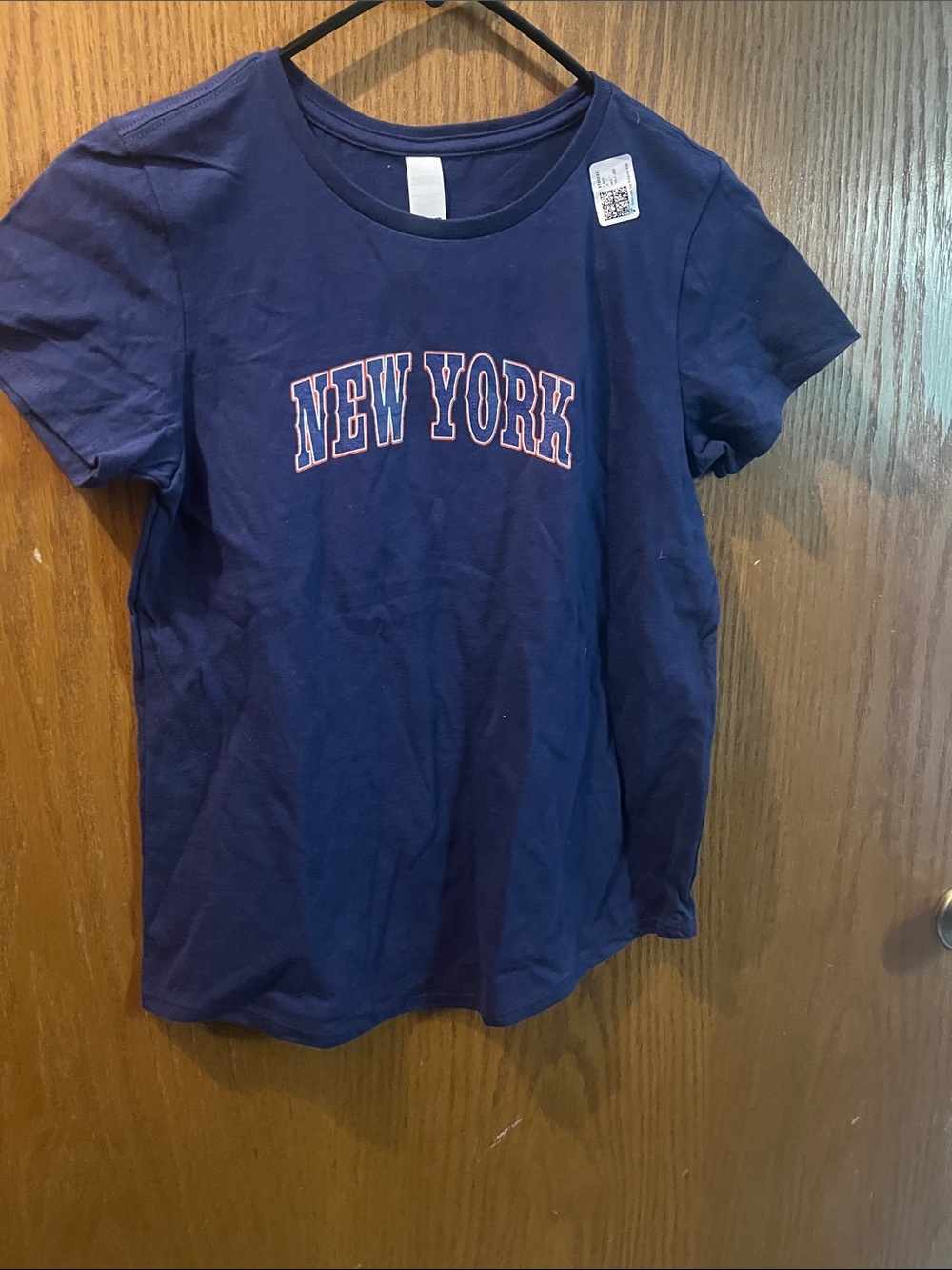 District Navy Crewneck Tee NEW YORK